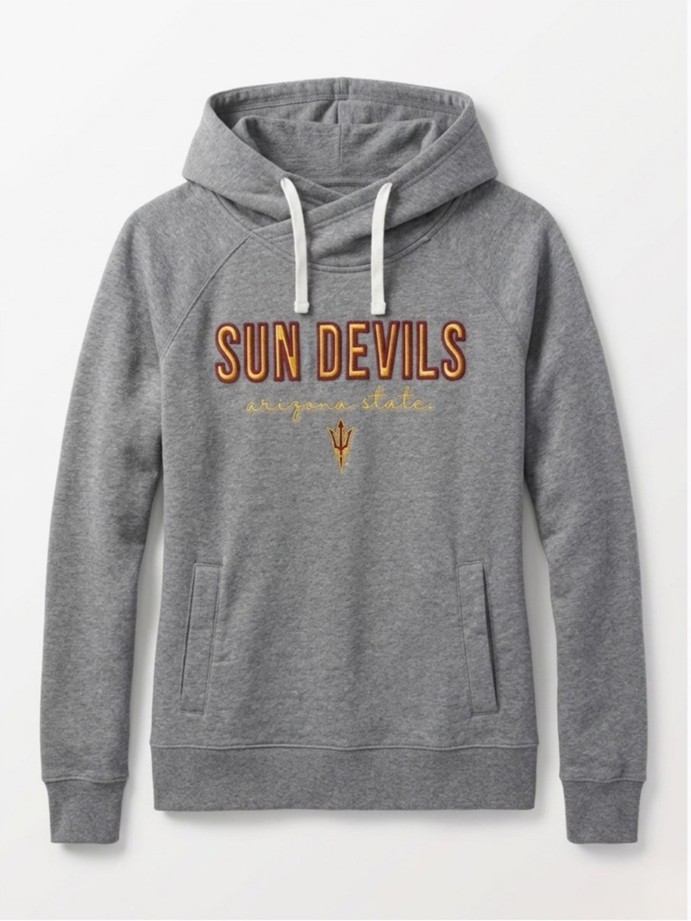 Captivating Arizona State ASU Sun Devils‎ Hoodie Heather Gray Size Medium